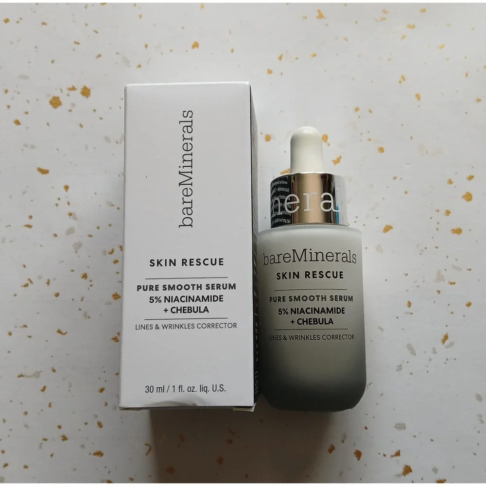 NIB bareMinerals Pure Smooth Serum 5% Niacinamide + Chebula 1 fl oz